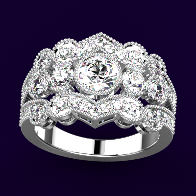 Diamond engagement ring